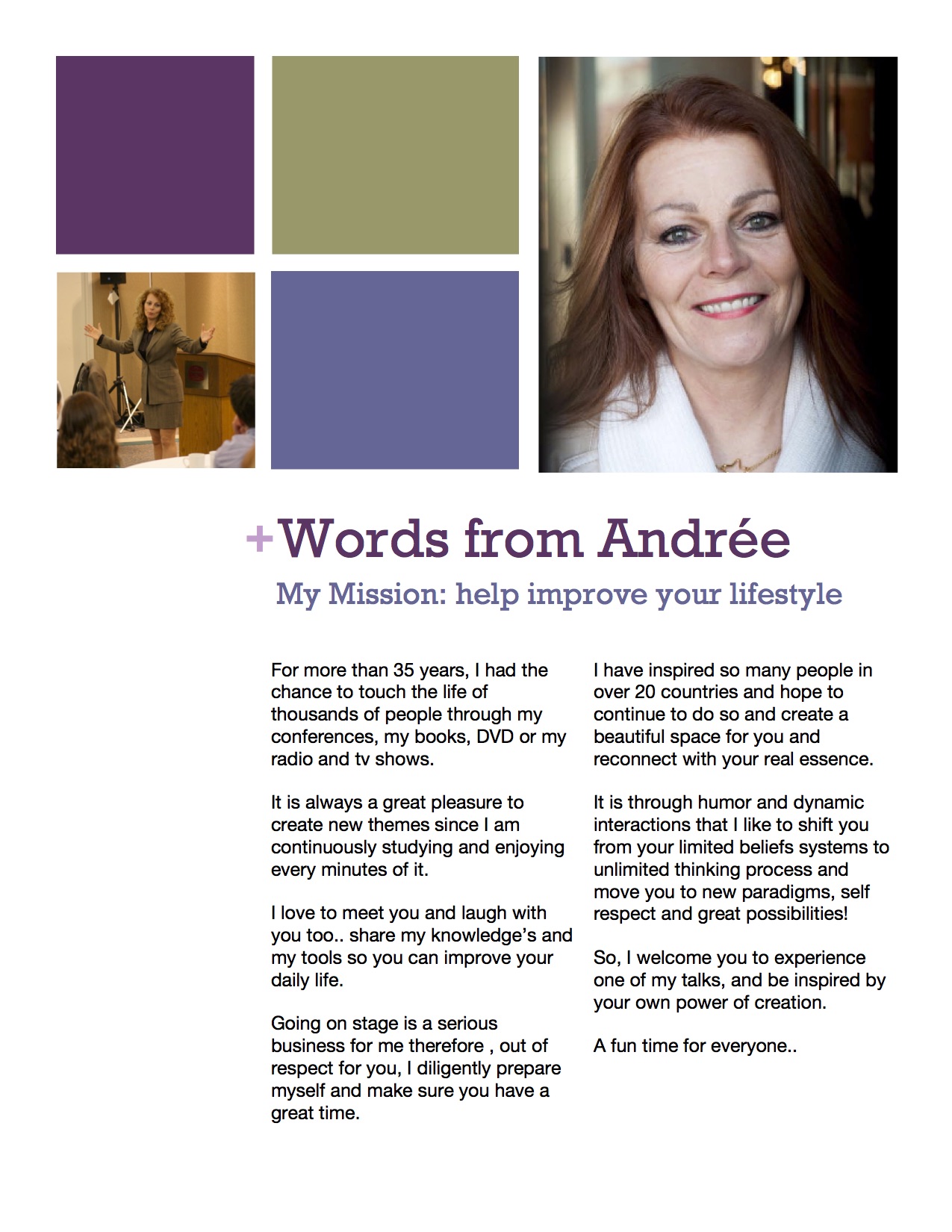Andrée Jetté — keynote speaker