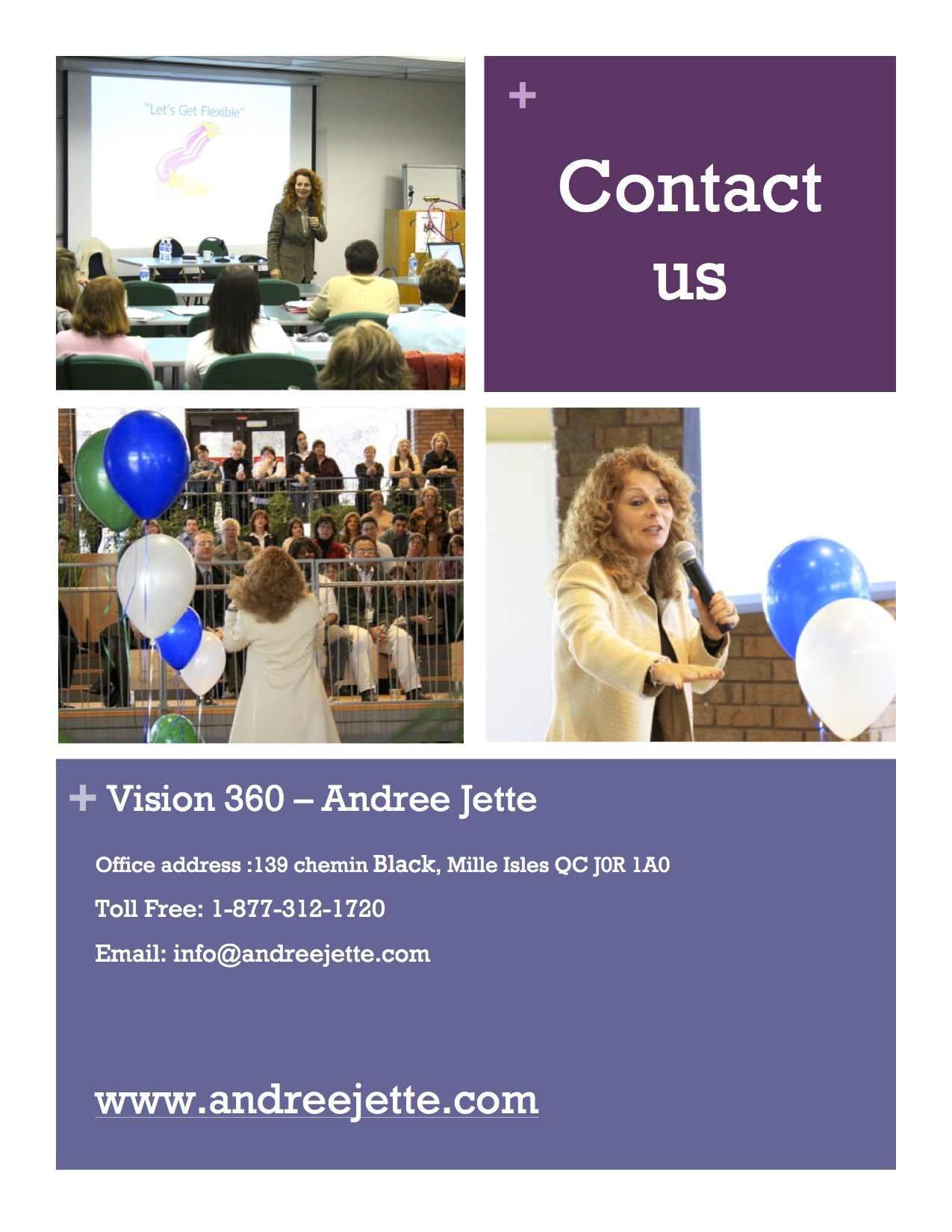 Andrée Jetté — author & speaker